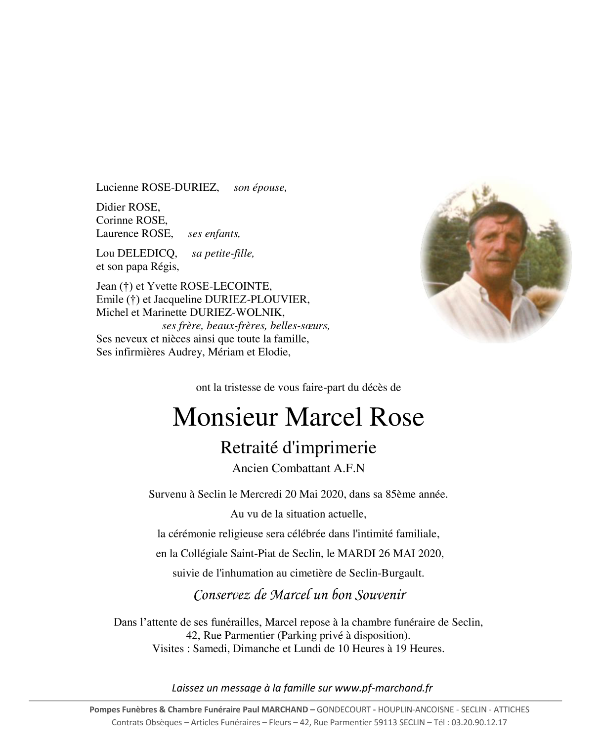 Image Pour voir le faire-part de Marcel CLIQUEZ-ICI