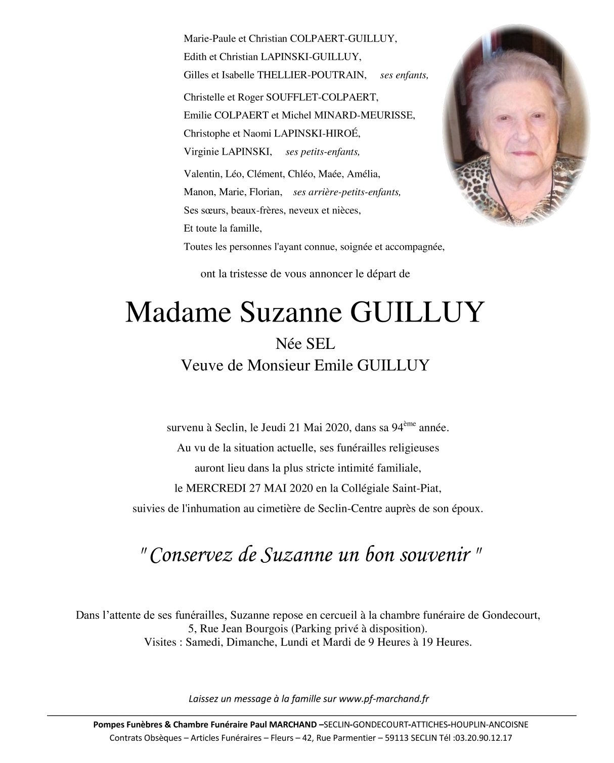 Image Pour voir le faire-part de Suzanne CLIQUEZ-ICI
