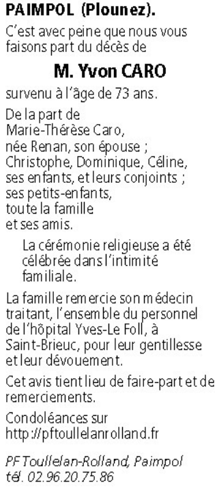 Image Annonce nécrologique