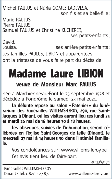 Image Annonce nécrologique