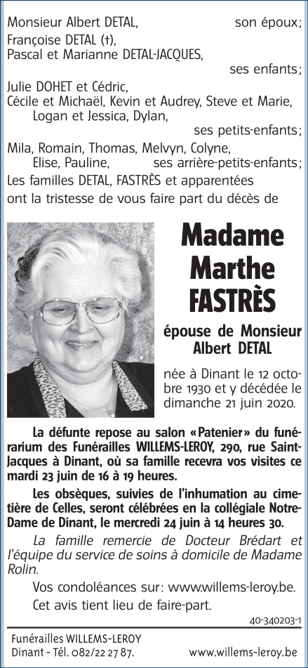 Image Annonce nécrologique