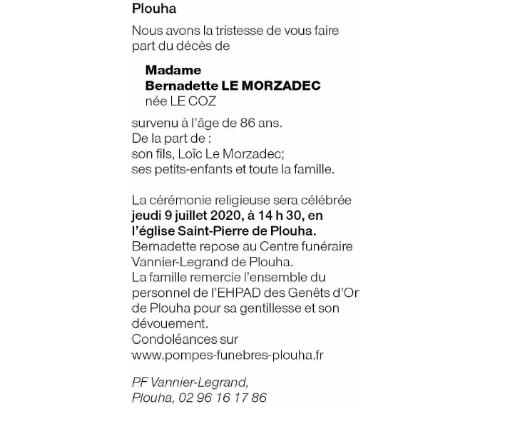Image Annonce nécrologique