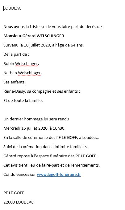 Image Annonce nécrologique