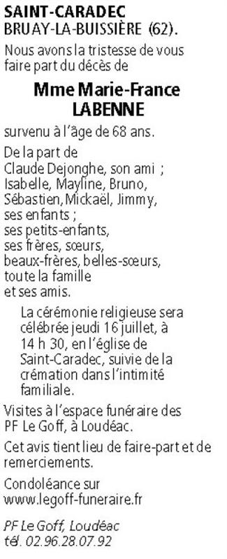 Image Annonce nécrologique