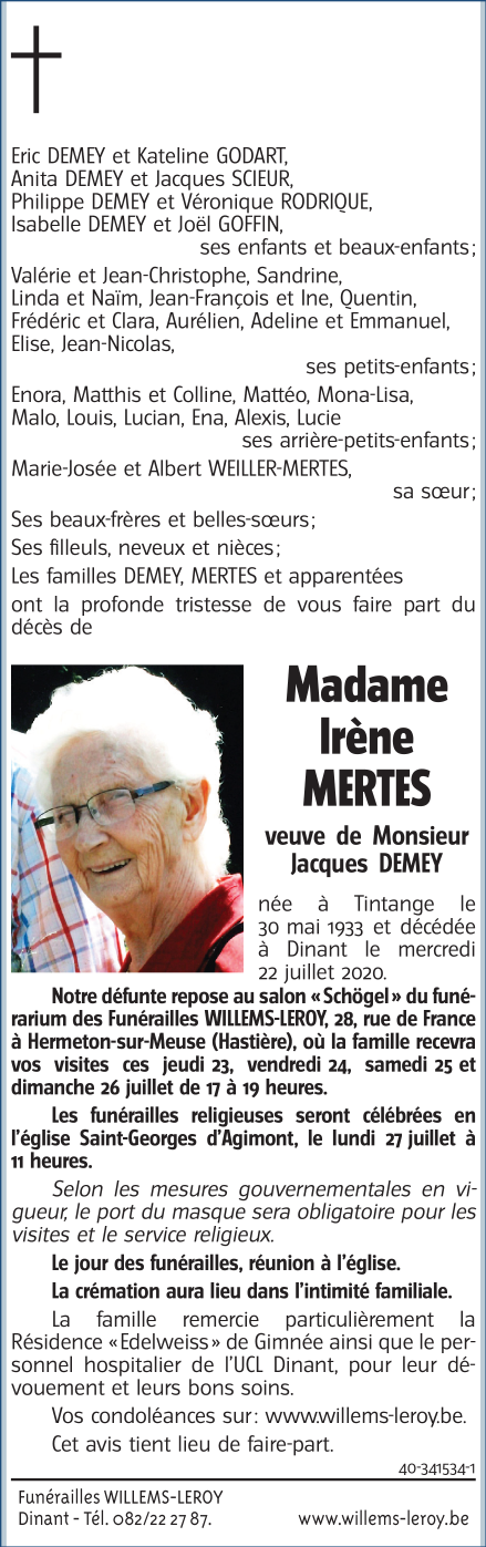 Image Annonce nécrologique