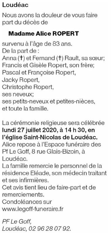 Image Annonce nécrologique