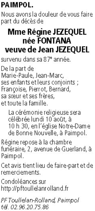 Image Annonce nécrologique
