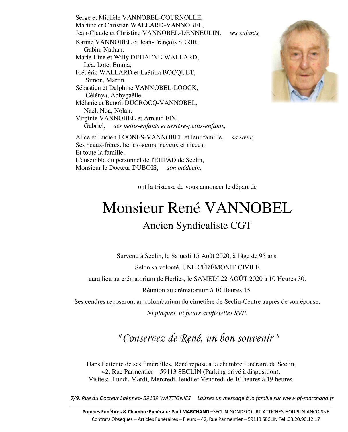 Image Pour voir le faire-part de René CLIQUEZ-ICI