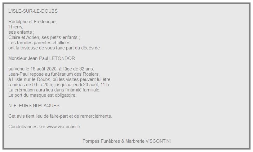 Image Annonce nécrologique