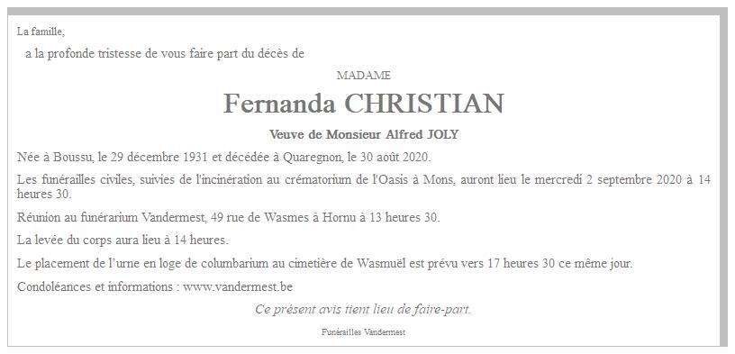Image Annonce nécrologique