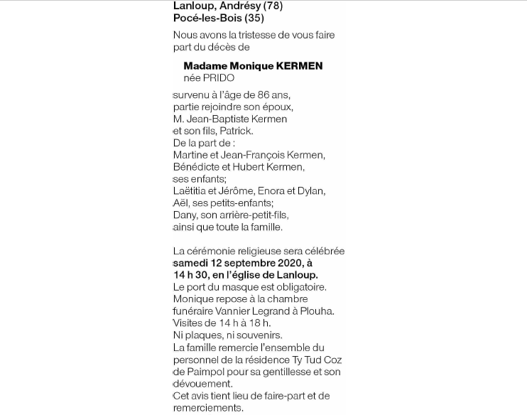 Image Annonce nécrologique