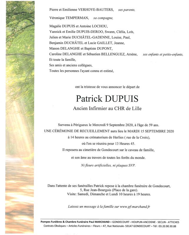 Image Pour voir le faire-part de Patrick CLIQUEZ-ICI