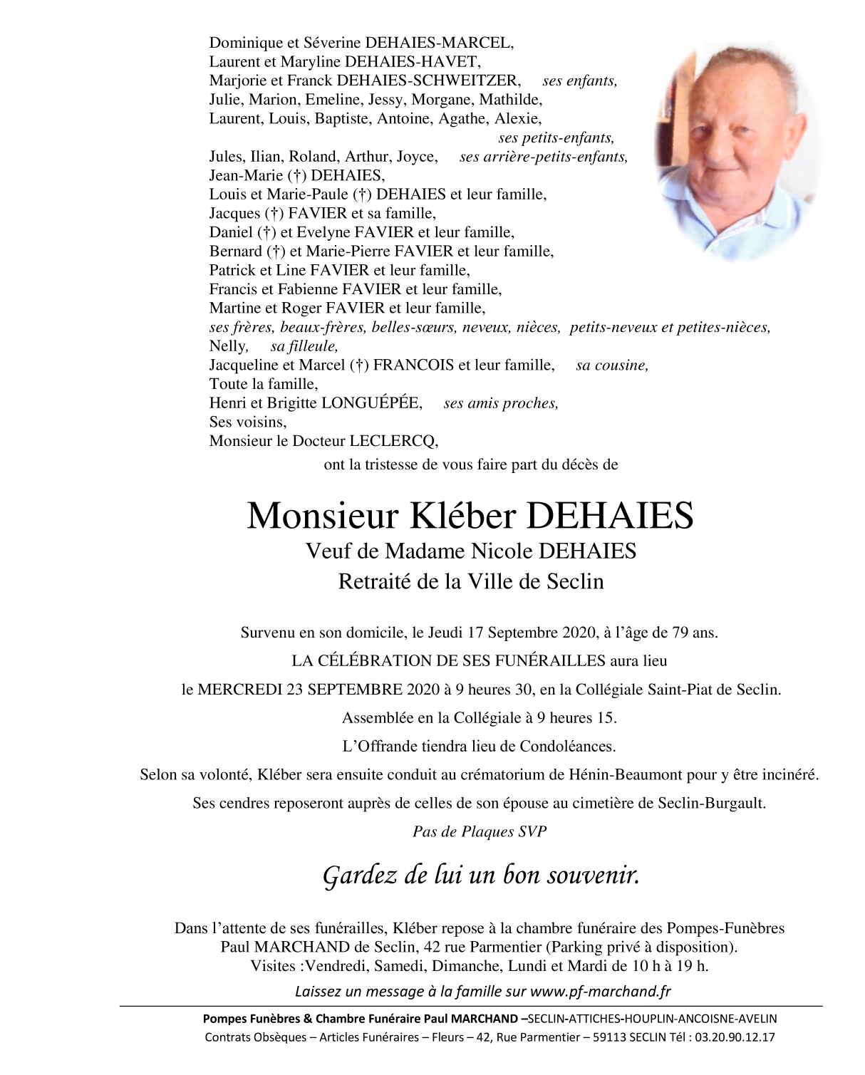 Image Pour voir le faire-part de Kléber CLIQUEZ-ICI