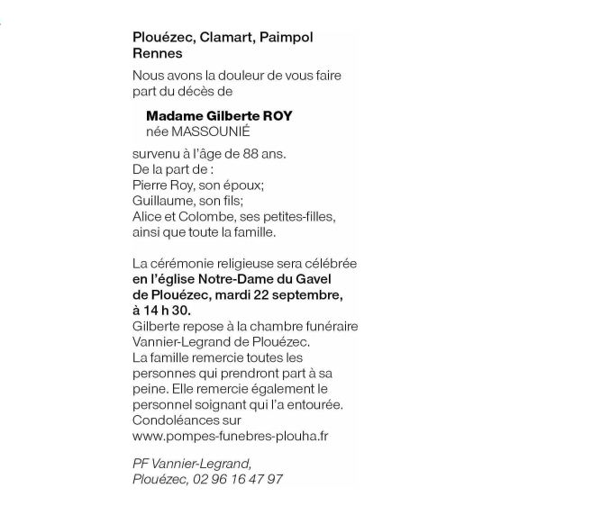 Image Annonce nécrologique