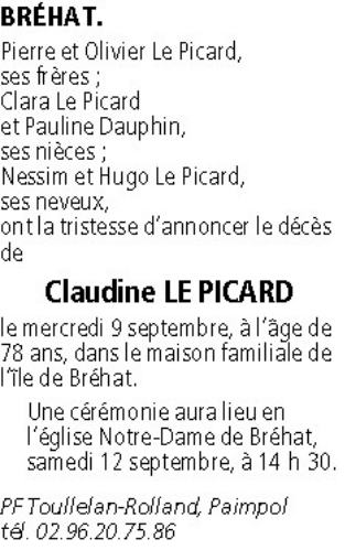 Image Annonce nécrologique