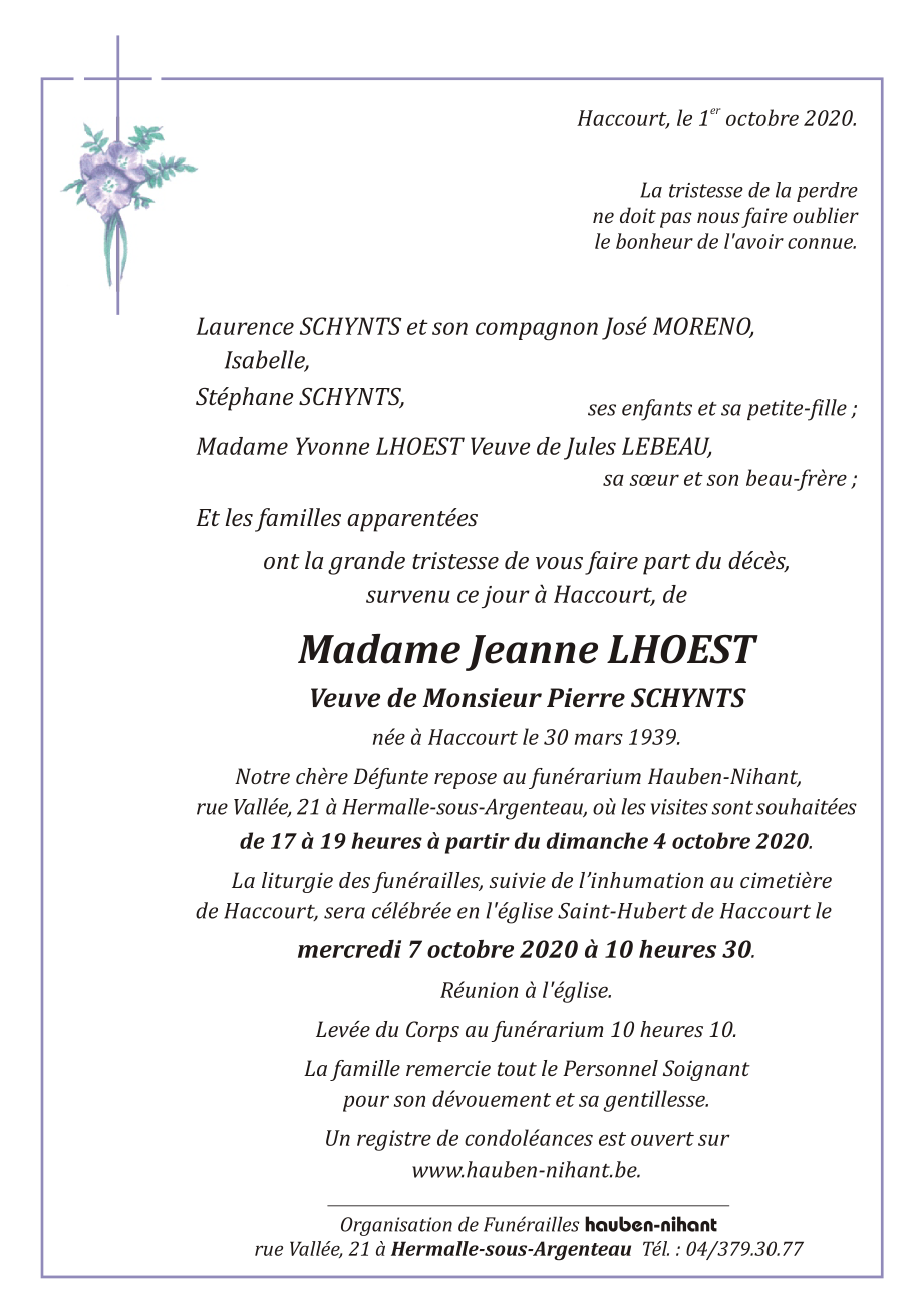 Image Annonce nécrologique