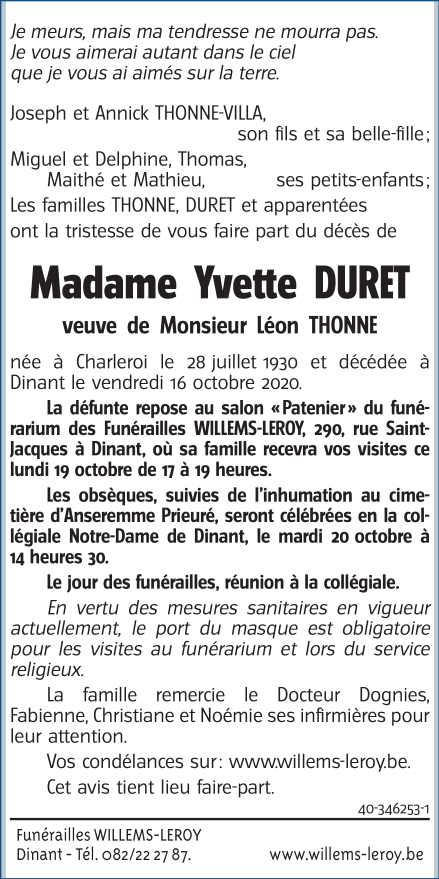 Image Annonce nécrologique