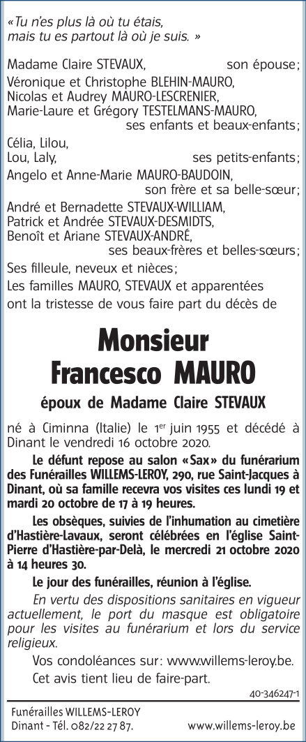 Image Annonce nécrologique