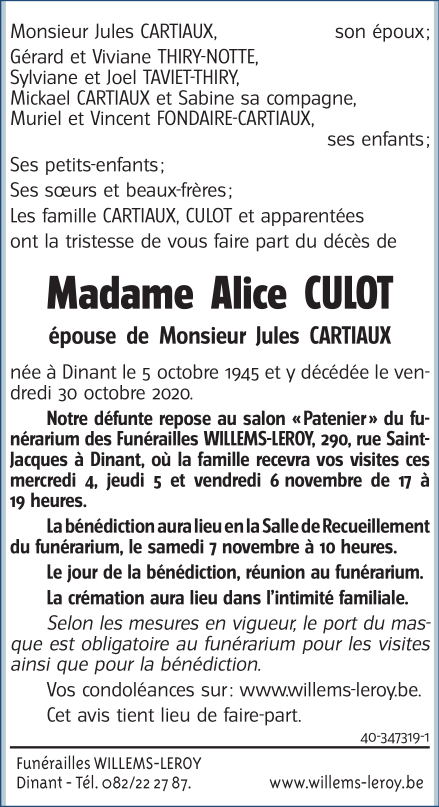 Image Annonce nécrologique