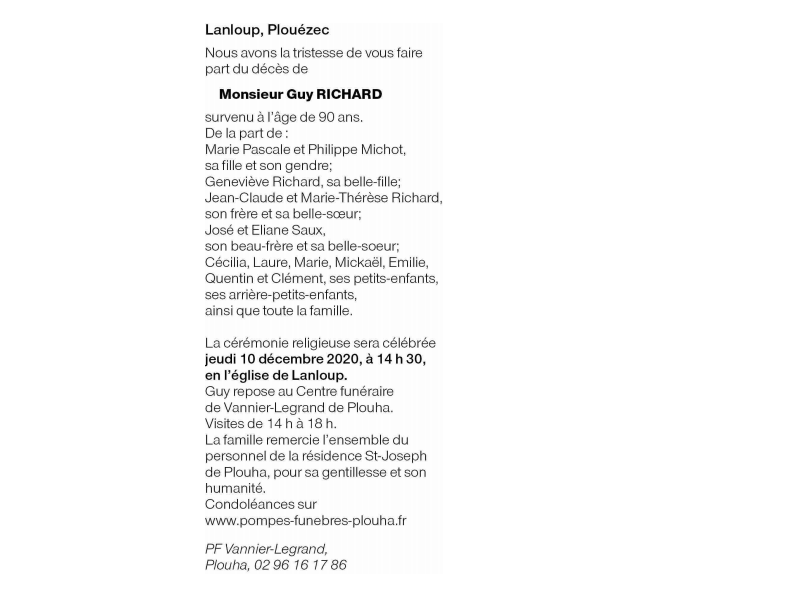 Image Annonce nécrologique