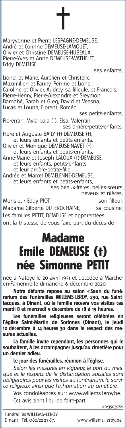 Image Annonce nécrologique