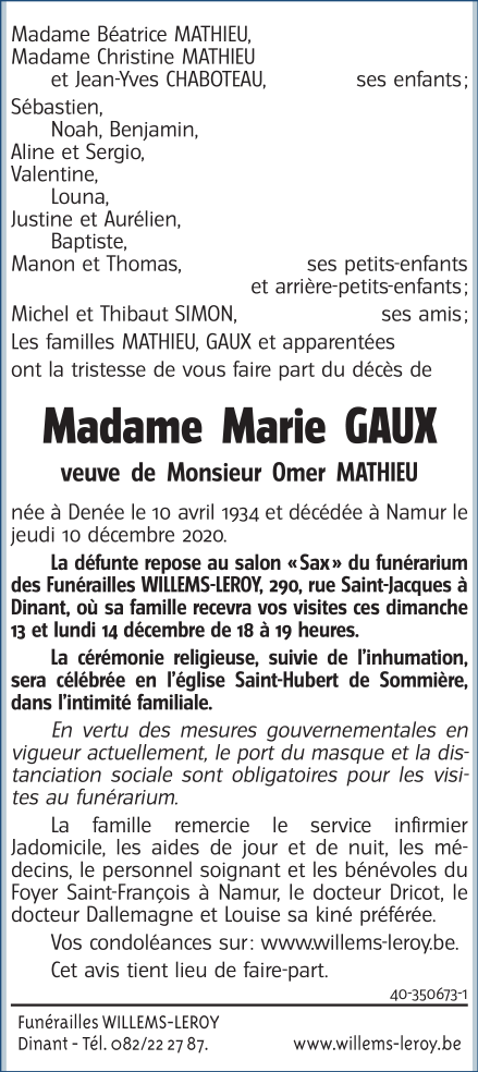 Image Annonce nécrologique