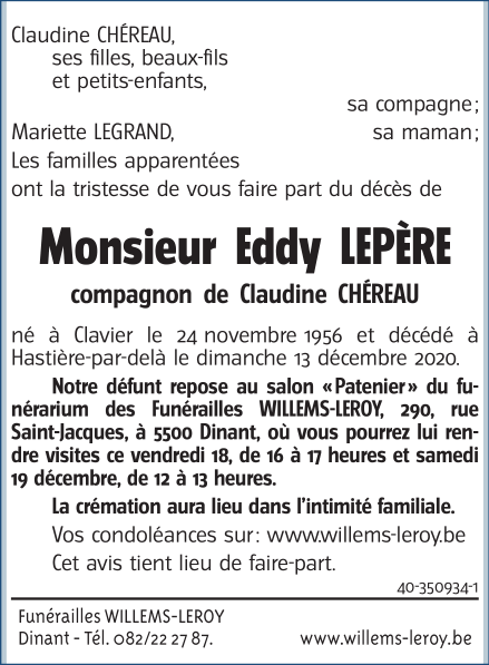Image Annonce nécrologique