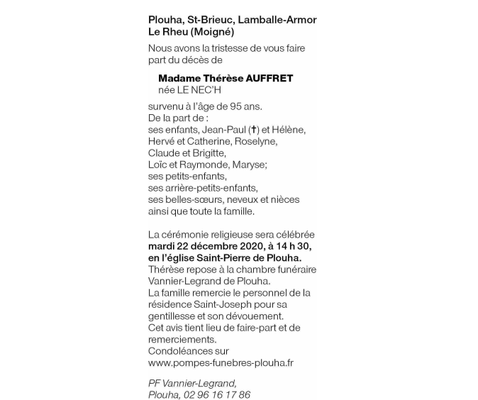 Image Annonce nécrologique