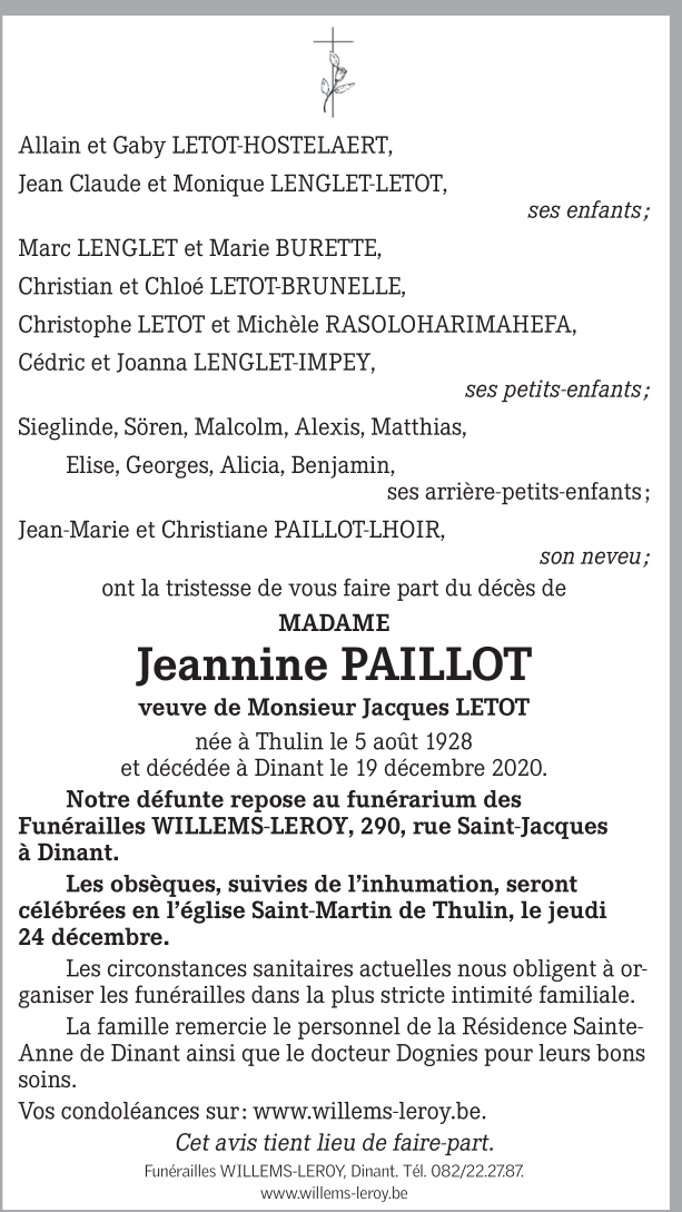 Image Annonce nécrologique
