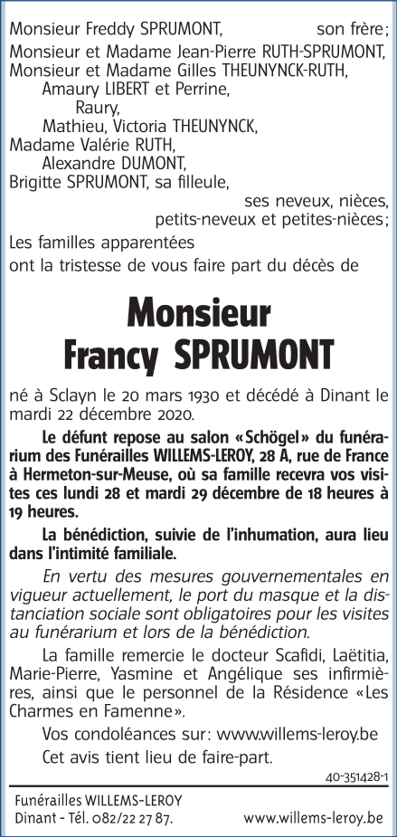 Image Annonce nécrologique
