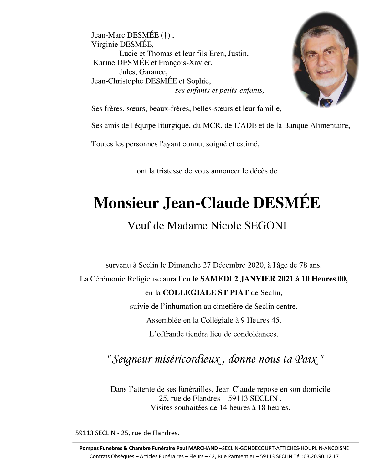 Image Pour voir le faire-part de Jean-Claude CLIQUEZ-ICI