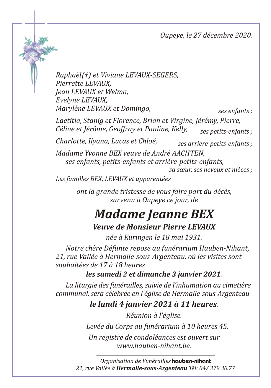 Image Annonce nécrologique