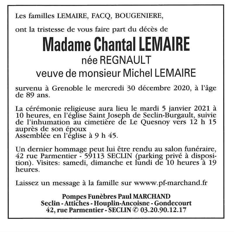 Image Pour voir le faire-part de Chantal CLIQUEZ-ICI
