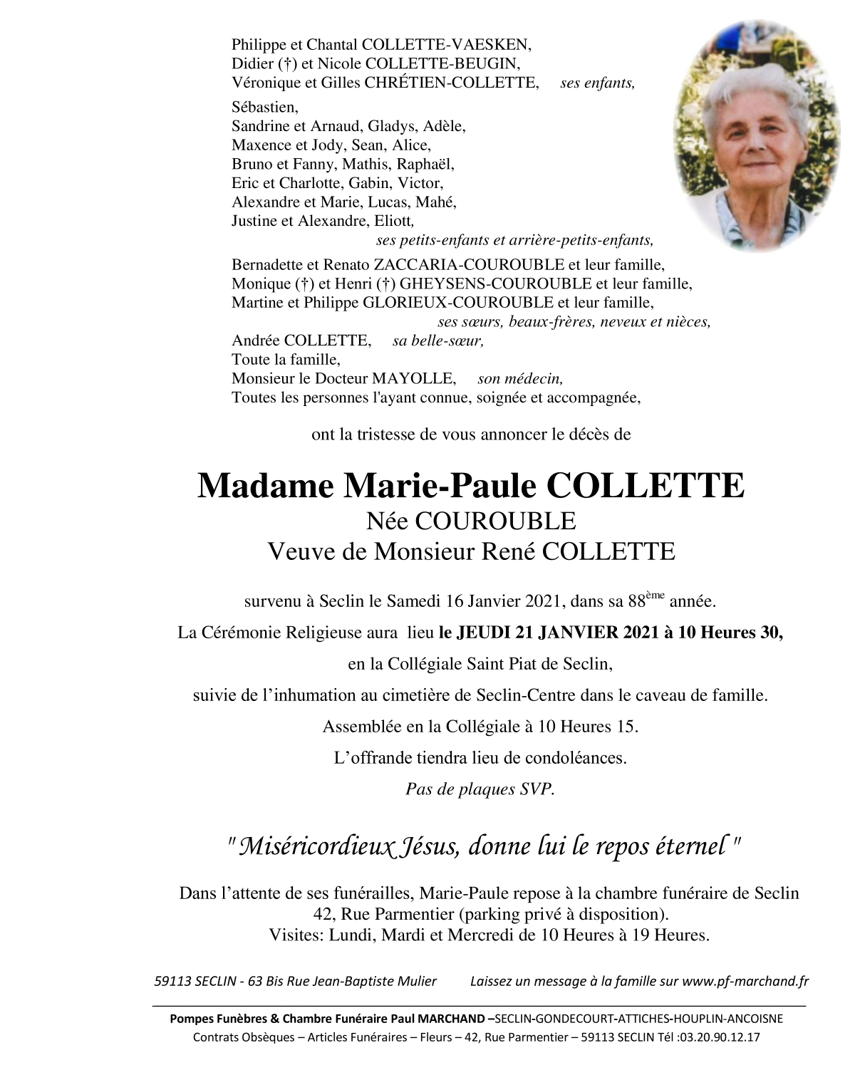 Image Pour voir le faire-part de Marie-Paule CLIQUEZ-ICI