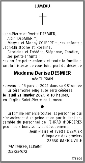 Image Annonce nécrologique