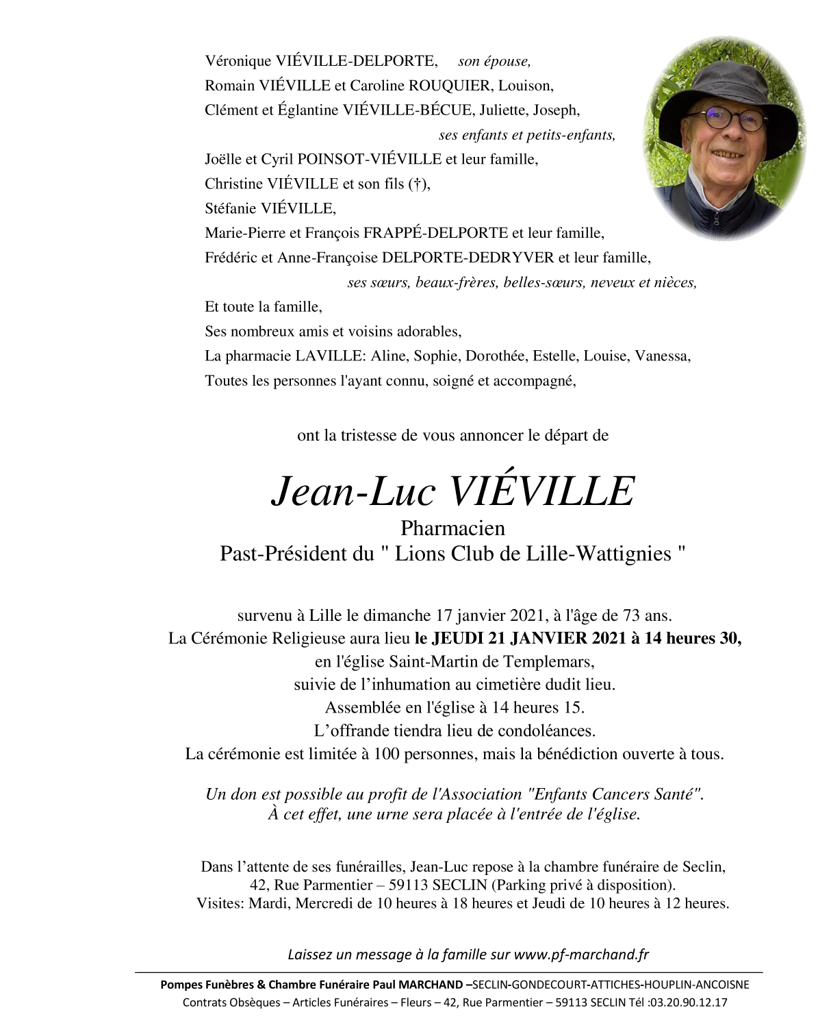 Image Pour voir le faire-part de Jean-Luc CLIQUEZ-ICI