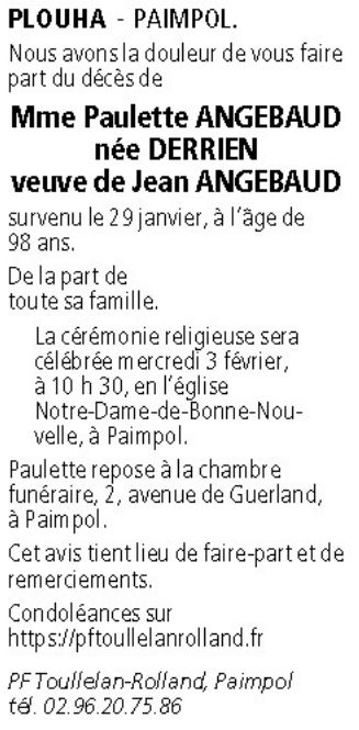 Image Annonce nécrologique