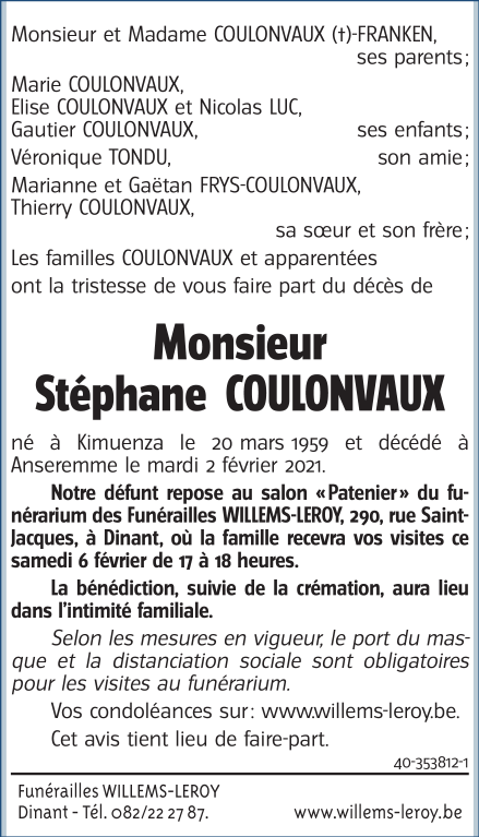 Image Annonce nécrologique