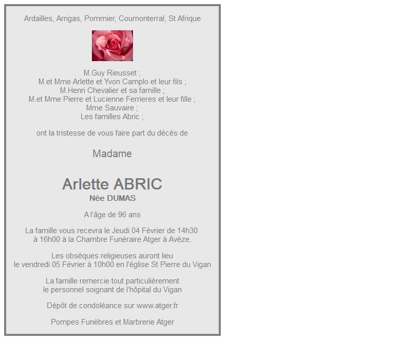 Image Annonce nécrologique