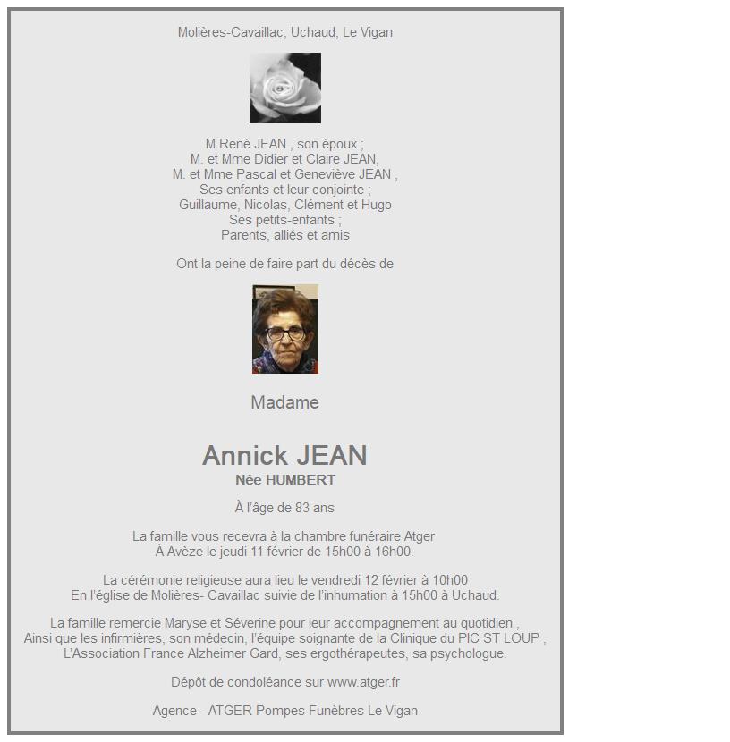 Image Annonce nécrologique