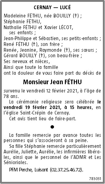 Image Annonce nécrologique
