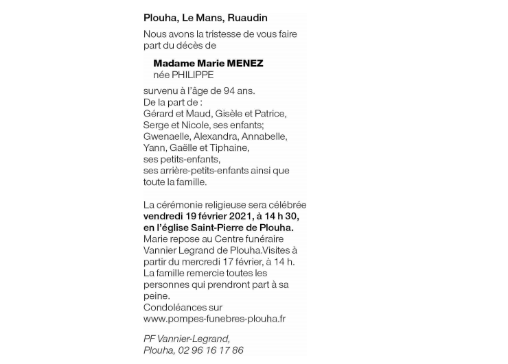 Image Annonce nécrologique