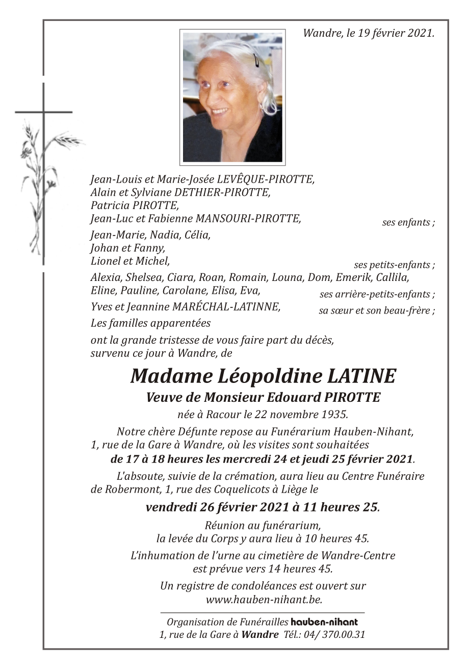 Image Annonce nécrologique