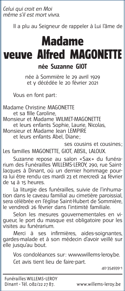 Image Annonce nécrologique
