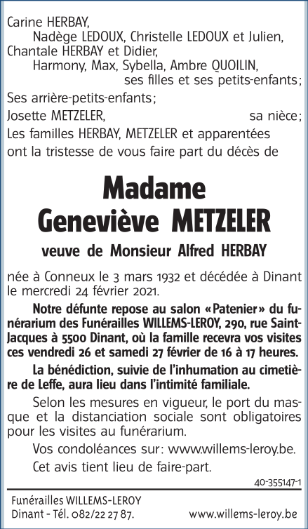 Image Annonce nécrologique