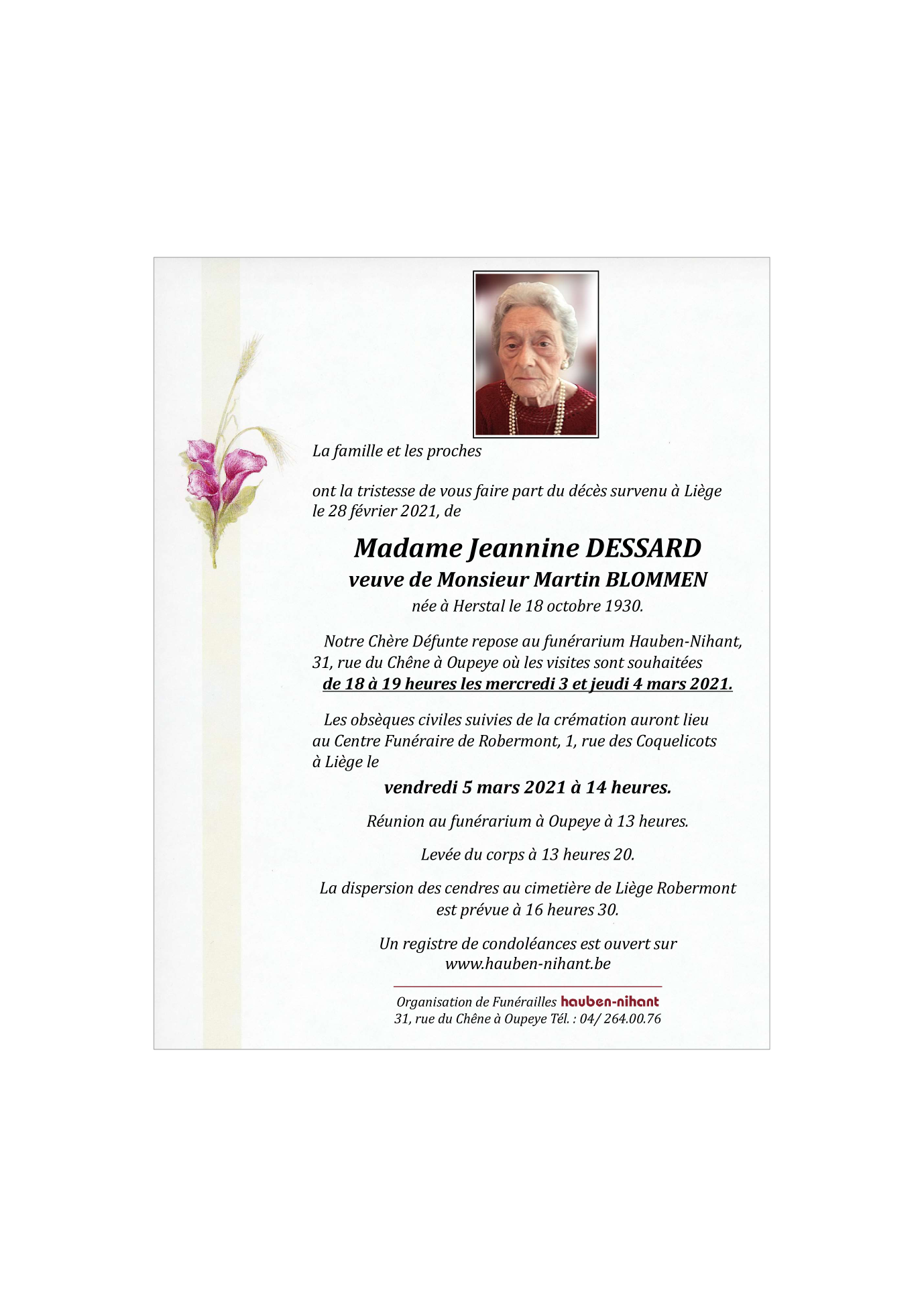 Image Annonce nécrologique