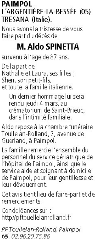 Image Annonce nécrologique