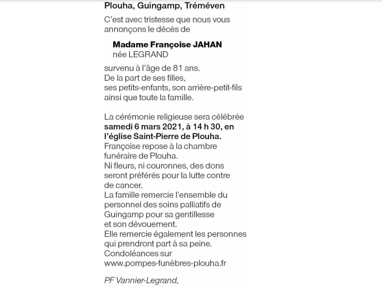 Image Annonce nécrologique