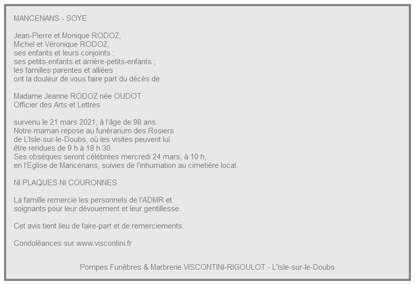 Image Annonce nécrologique