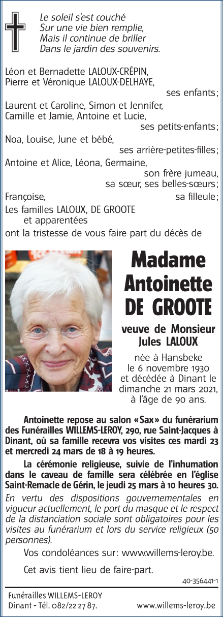 Image Annonce nécrologique